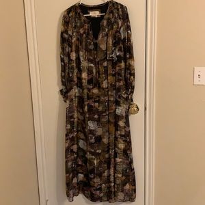 Maxi Dress, Long Sleeve, Worn Once